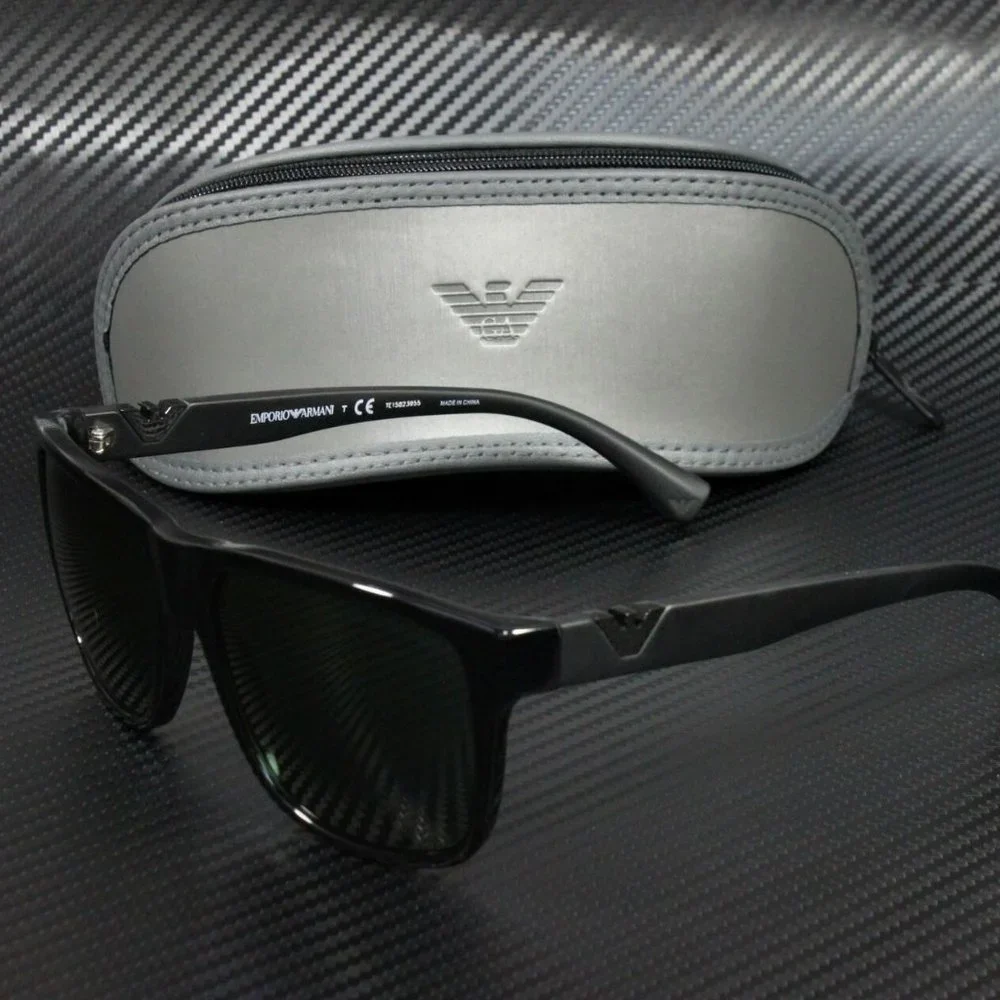Emporio Armani Black 58mm Men's Sunglasses